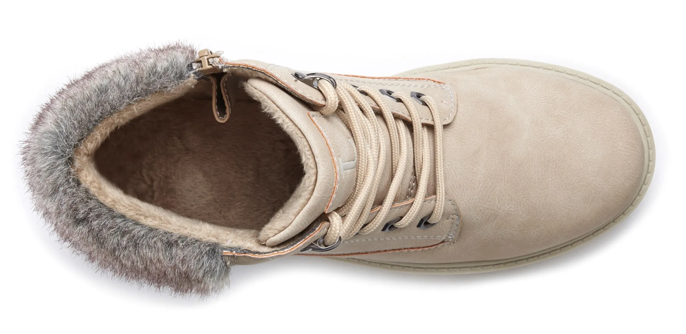 Stiefeletten|Stiefel|LASCANA Stiefelette beige