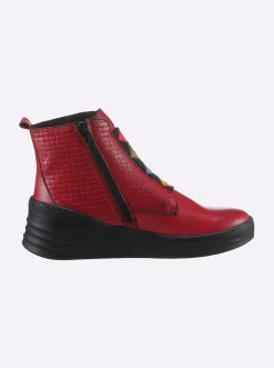 Stiefeletten|Stiefel|Gemini Stiefelette rot