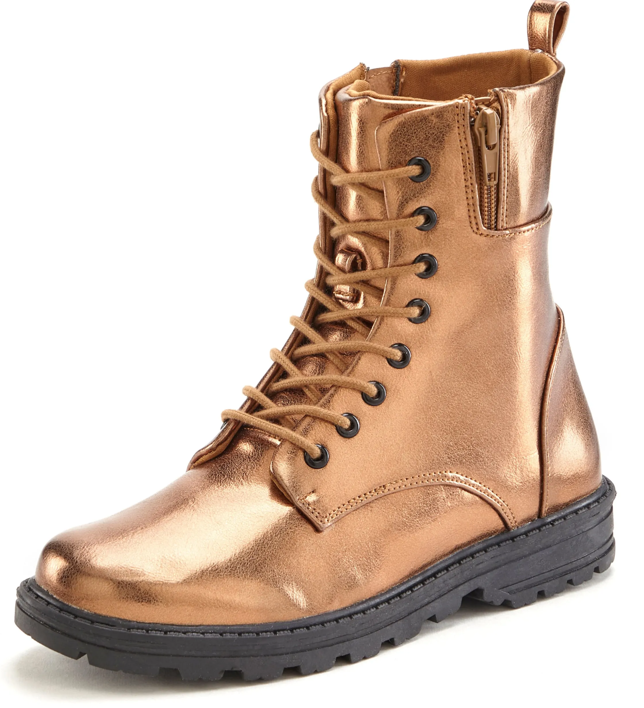 Stiefeletten|Stiefel|LASCANA Stiefelette bronzefarben