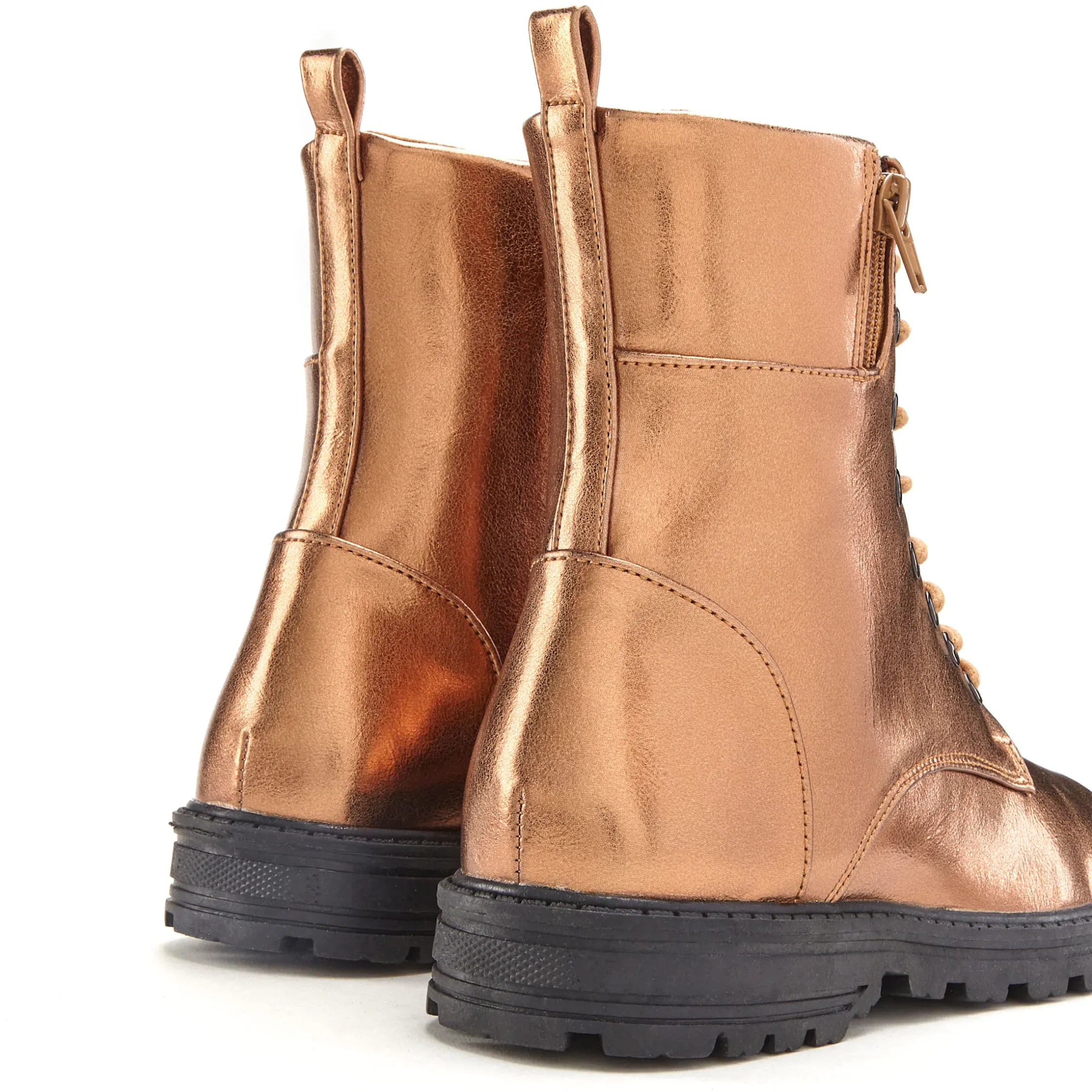 Stiefeletten|Stiefel|LASCANA Stiefelette bronzefarben