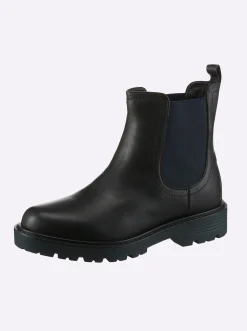 Stiefeletten|Stiefel|heine Stiefelette schwarz-blau