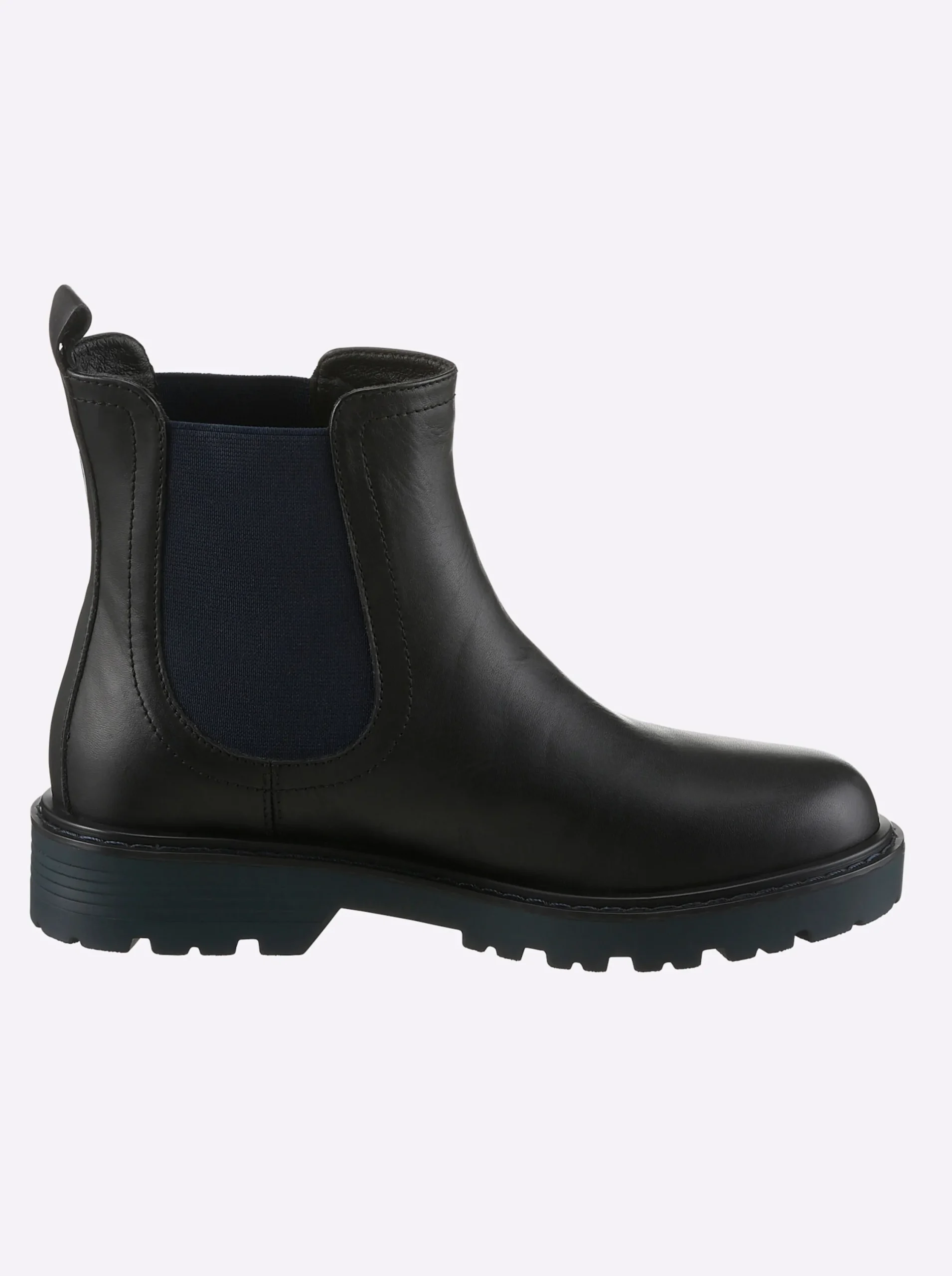 Stiefeletten|Stiefel|heine Stiefelette schwarz-blau