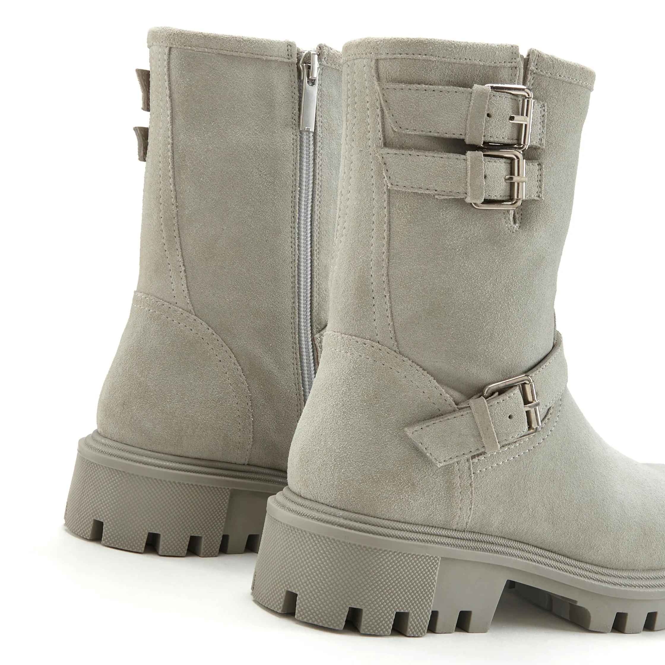 Stiefeletten|Stiefel|Elbsand Stiefelette hellgrau