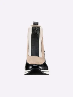 Stiefeletten|Stiefel|Remonte Stiefelette schwarz-weiß