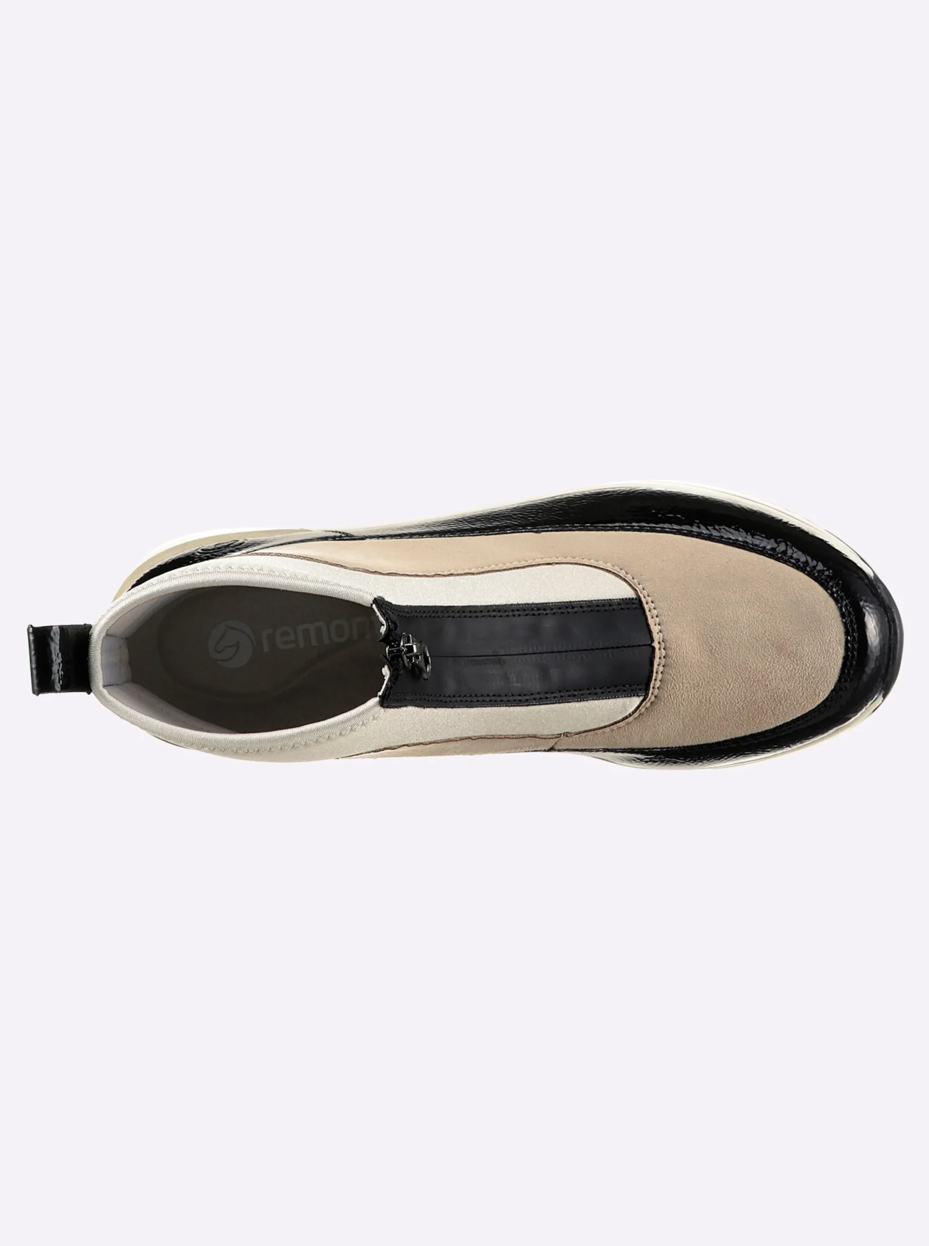 Stiefeletten|Stiefel|Remonte Stiefelette schwarz-weiß