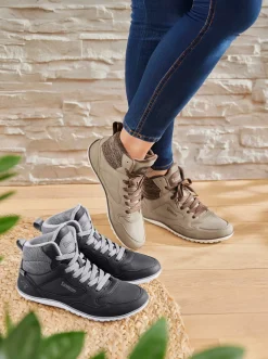 Stiefeletten|Stiefel|KangaROOS Stiefelette mit Barfußgefühl taupe