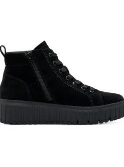 Stiefeletten|Stiefel|Jana Stiefelette mit Plateausohle schwarz