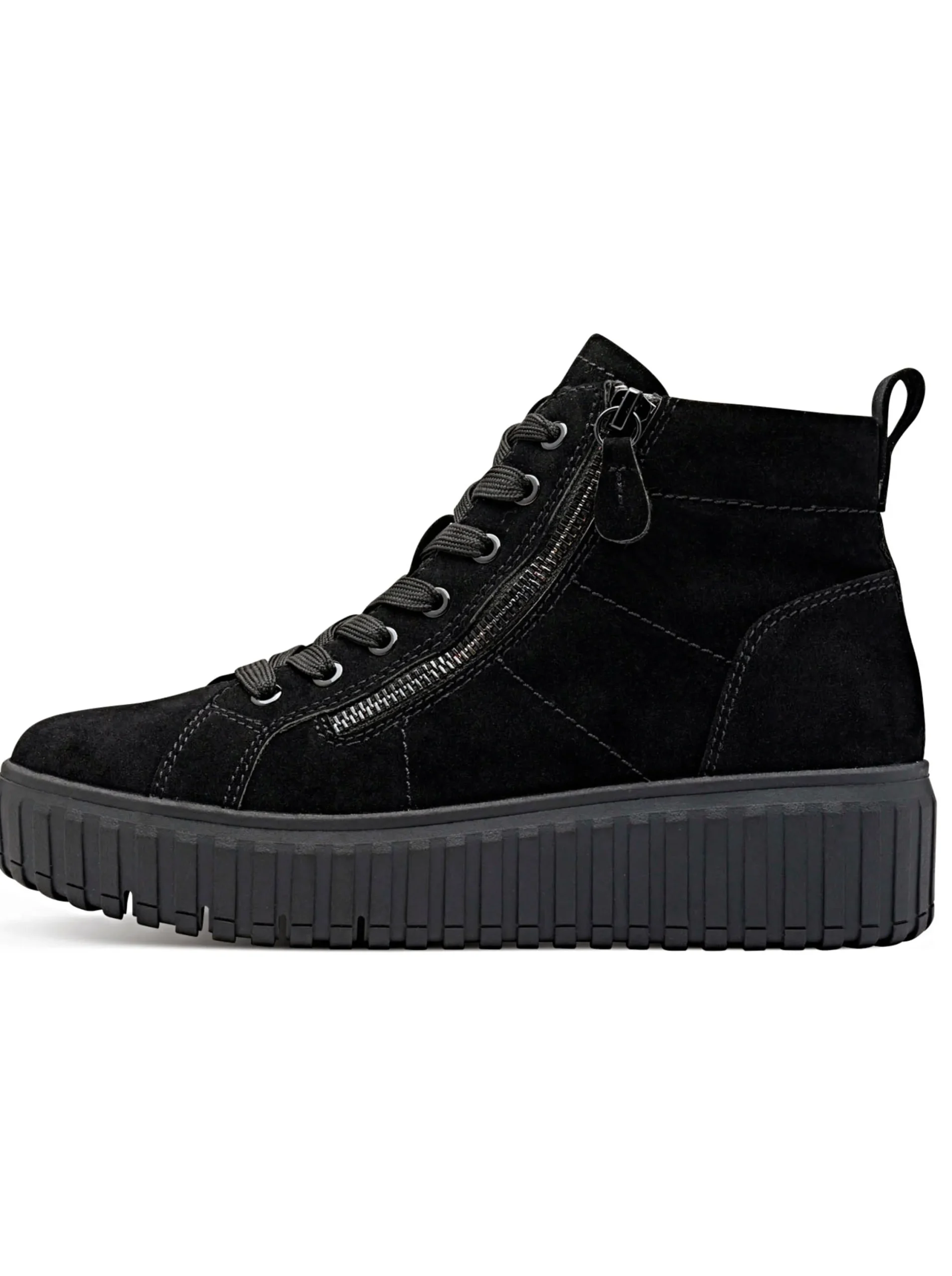 Stiefeletten|Stiefel|Jana Stiefelette mit Plateausohle schwarz