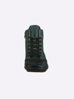 Stiefeletten|Stiefel|Remonte Stiefelette mit Reißverschluss dunkelgrün