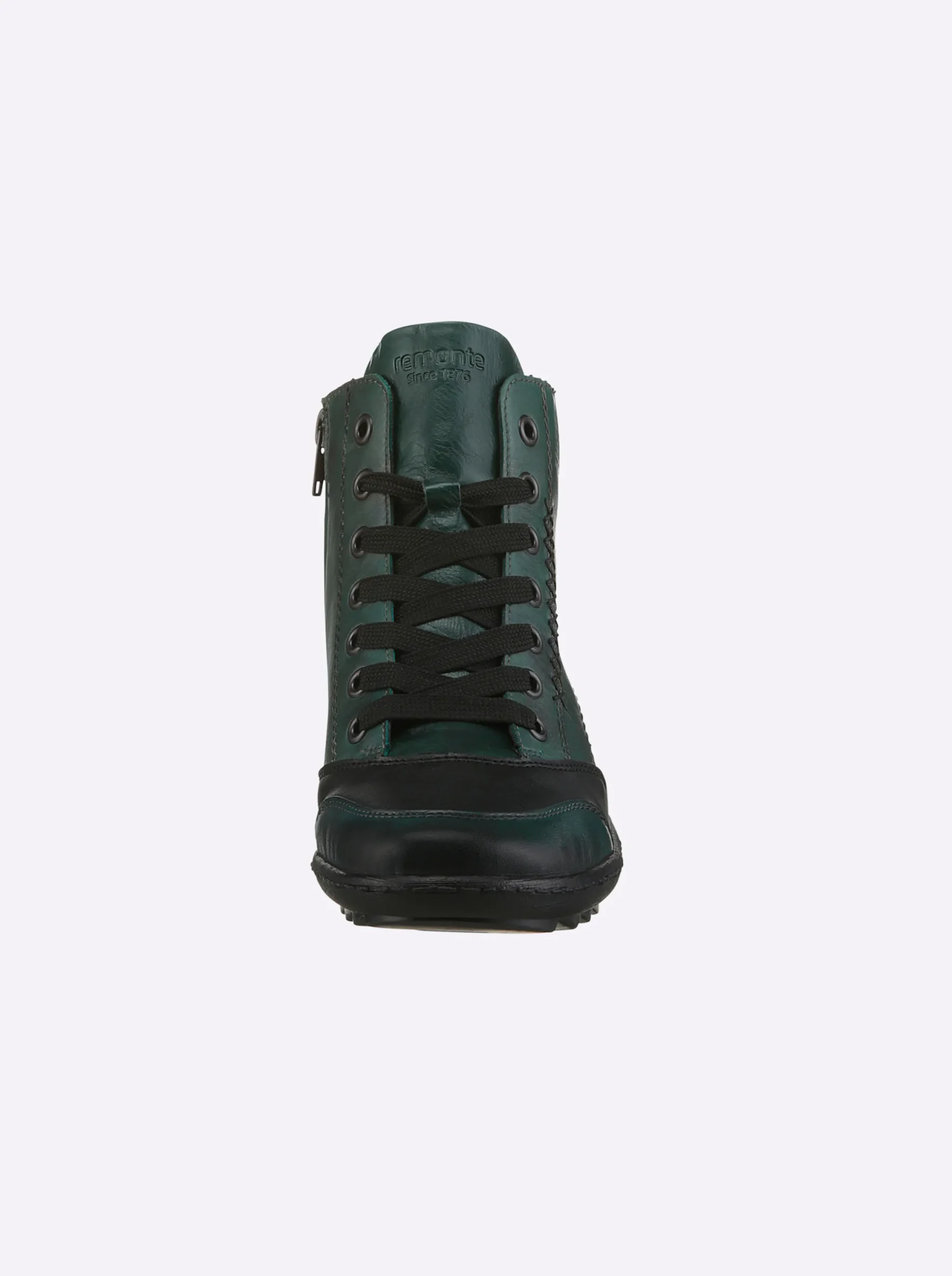 Stiefeletten|Stiefel|Remonte Stiefelette mit Reißverschluss dunkelgrün