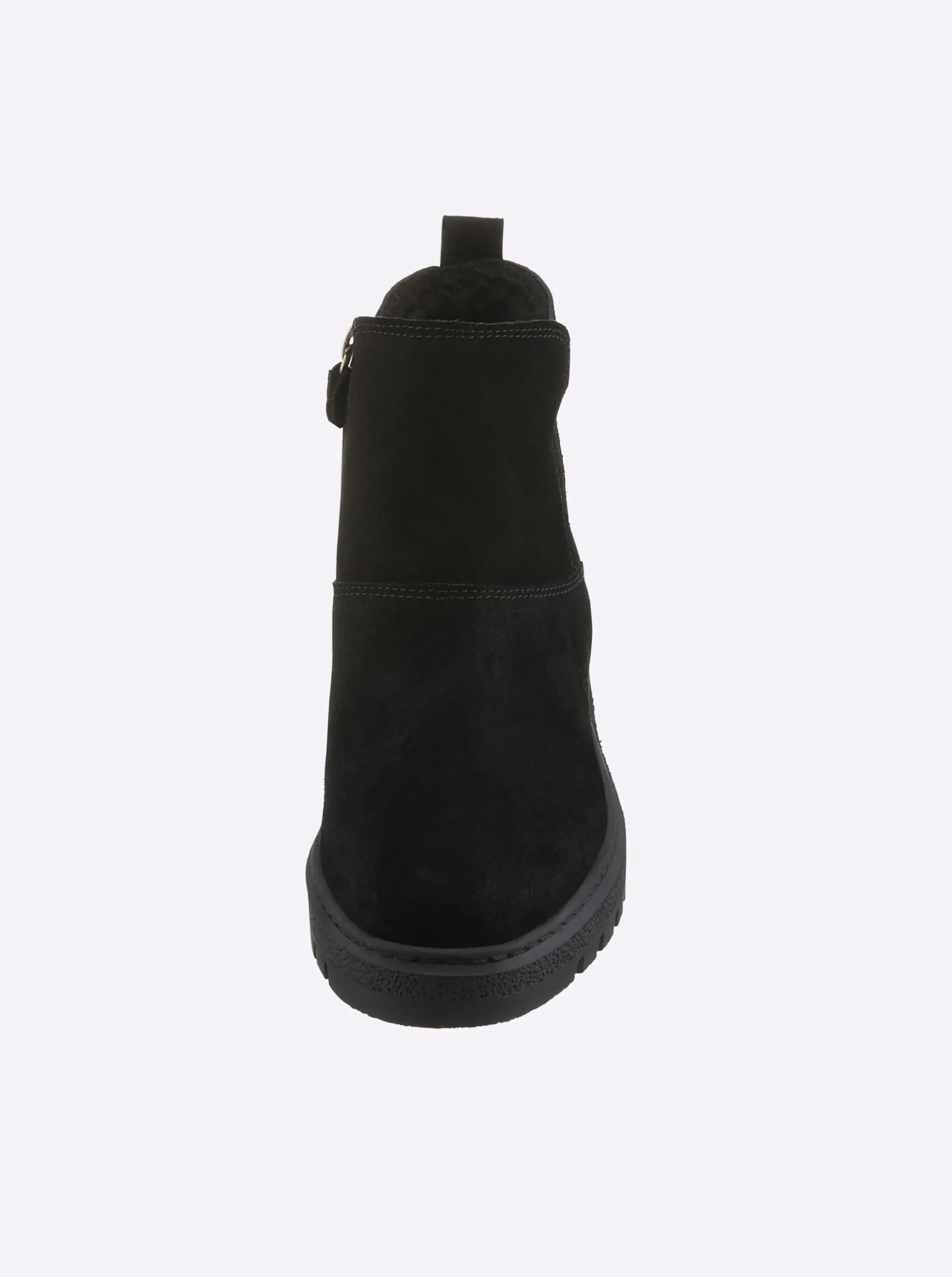 Stiefeletten|Stiefel|airsoft modern+ Stiefelette mit seitlichem Reißverschluss schwarz