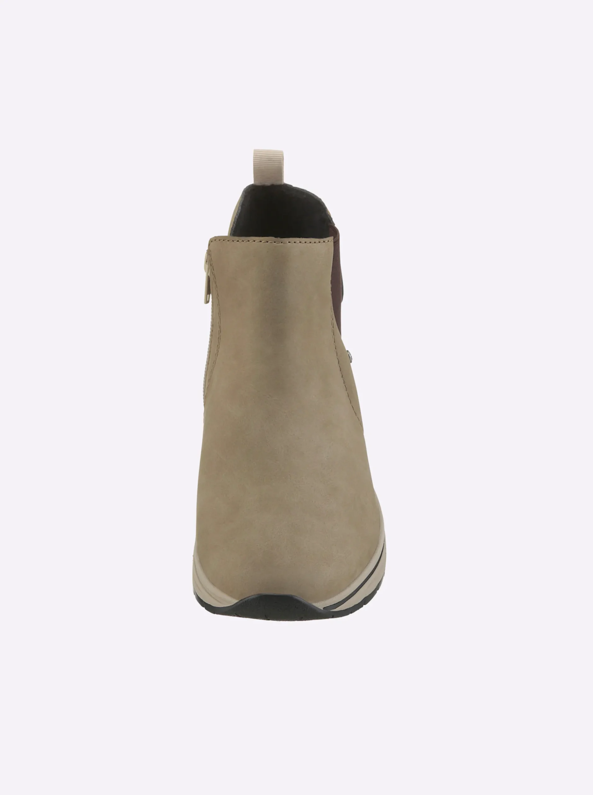 Stiefeletten|Stiefel|Rieker Stiefelette mit Wechselfußbett sesam