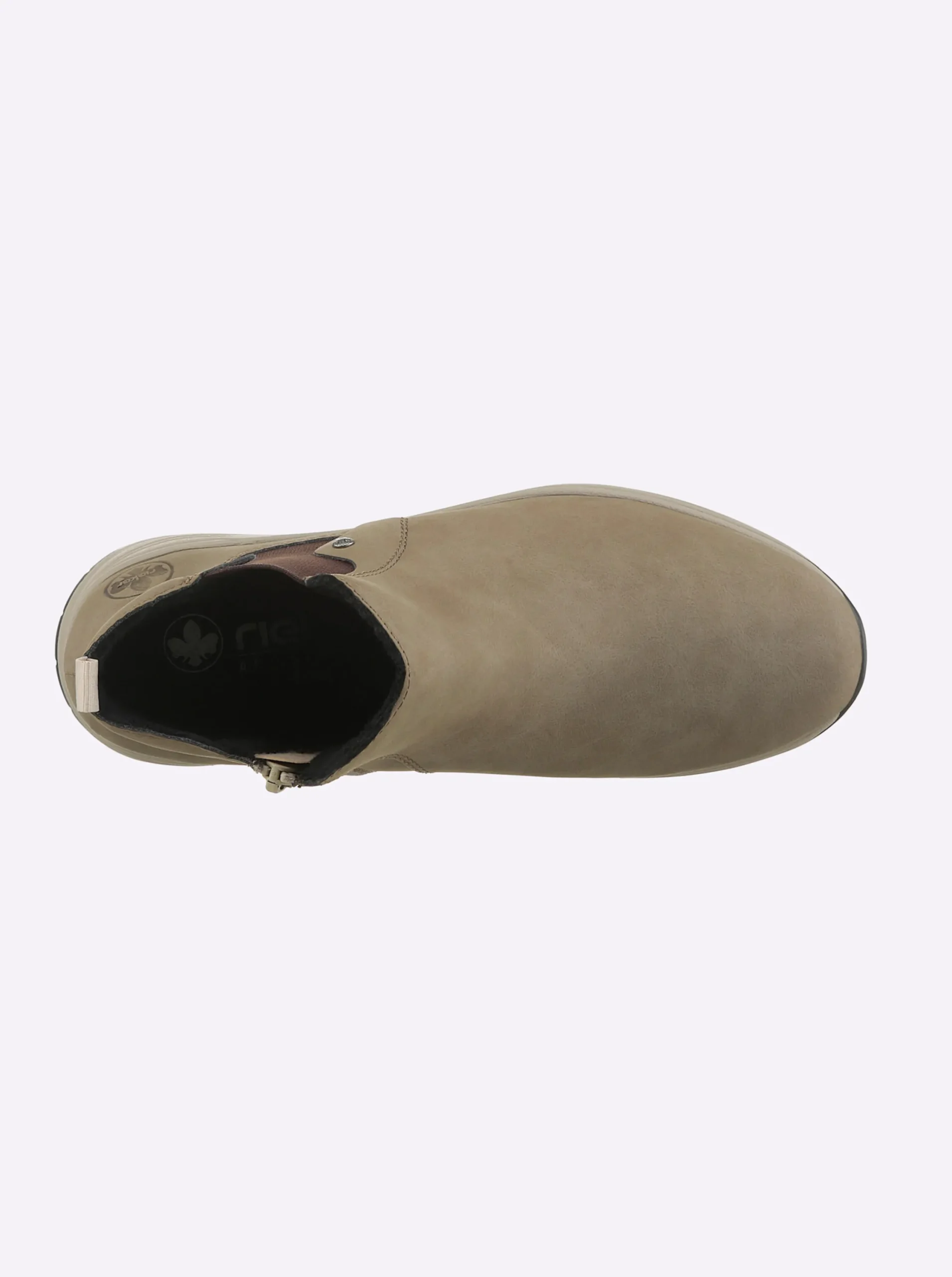 Stiefeletten|Stiefel|Rieker Stiefelette mit Wechselfußbett sesam