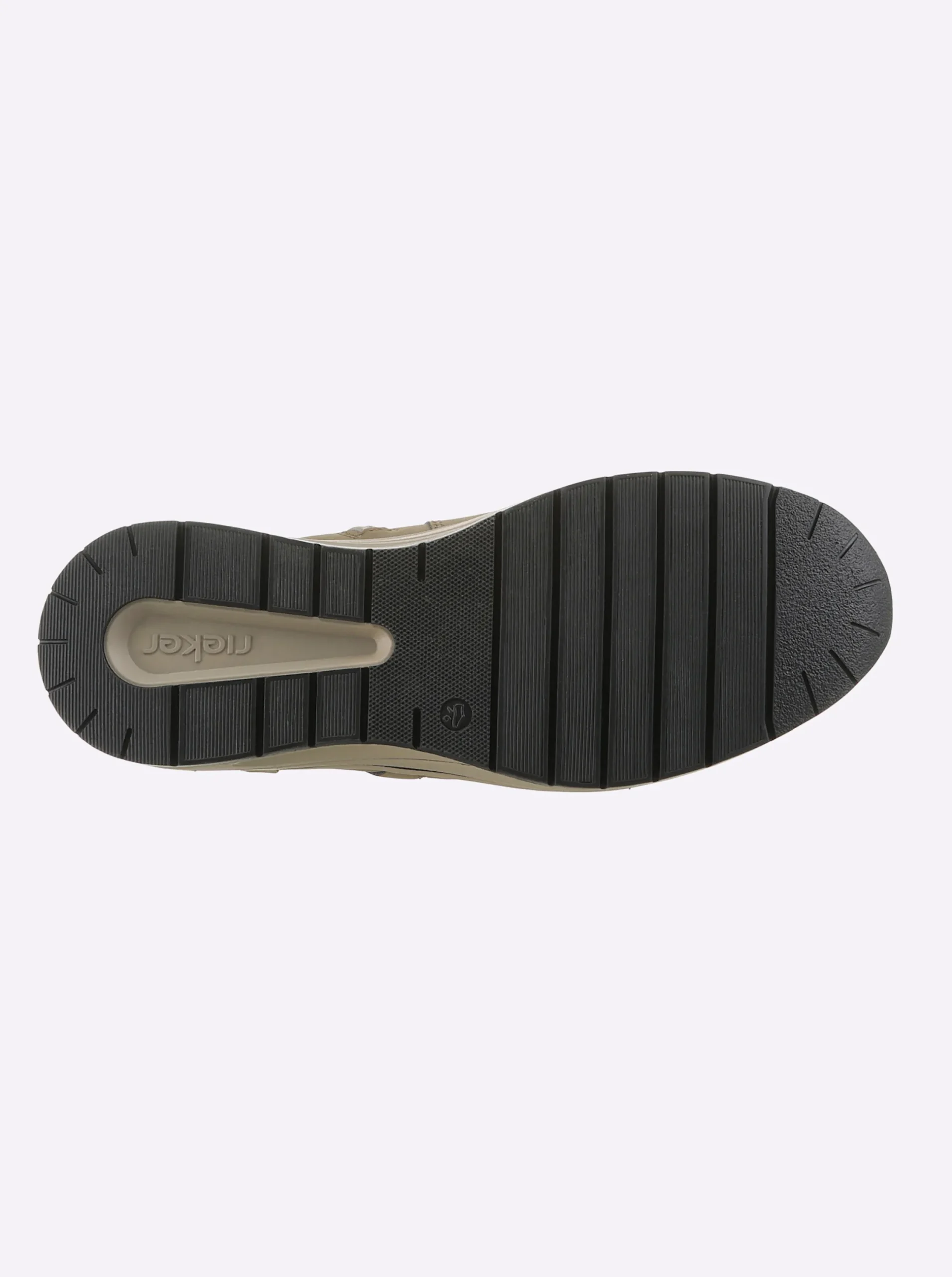Stiefeletten|Stiefel|Rieker Stiefelette mit Wechselfußbett sesam