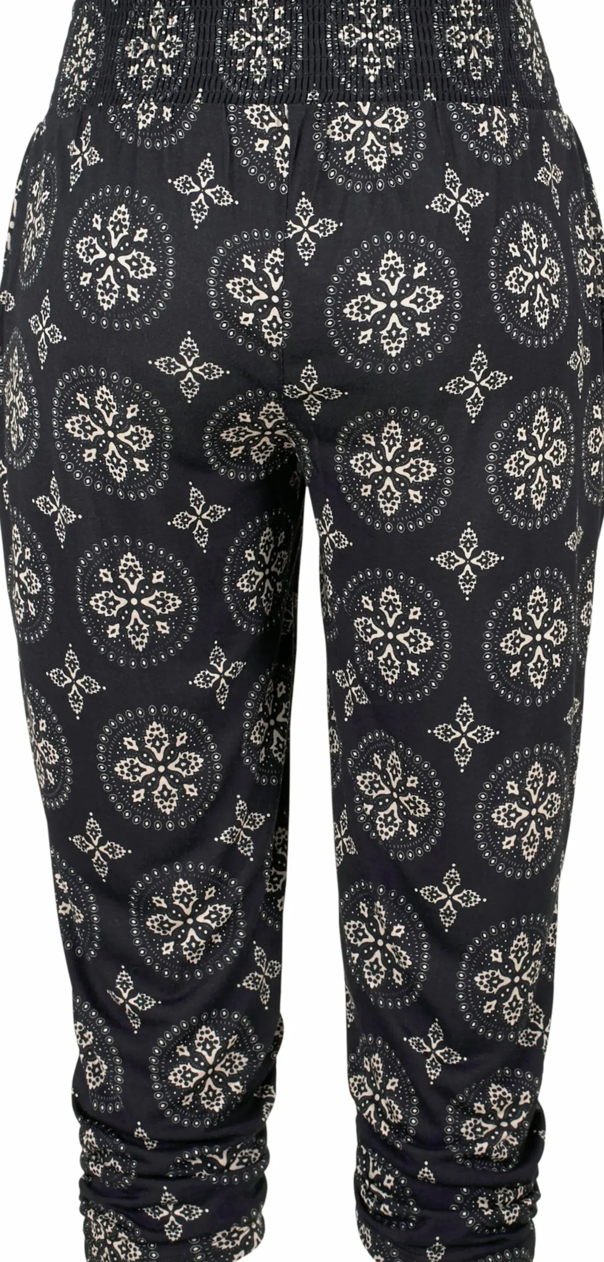 Hosen|LASCANA Strandcapri schwarz-beige