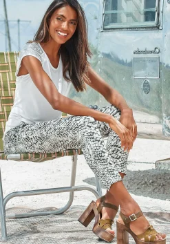Strandmode|LASCANA Strandhose sand-bedruckt