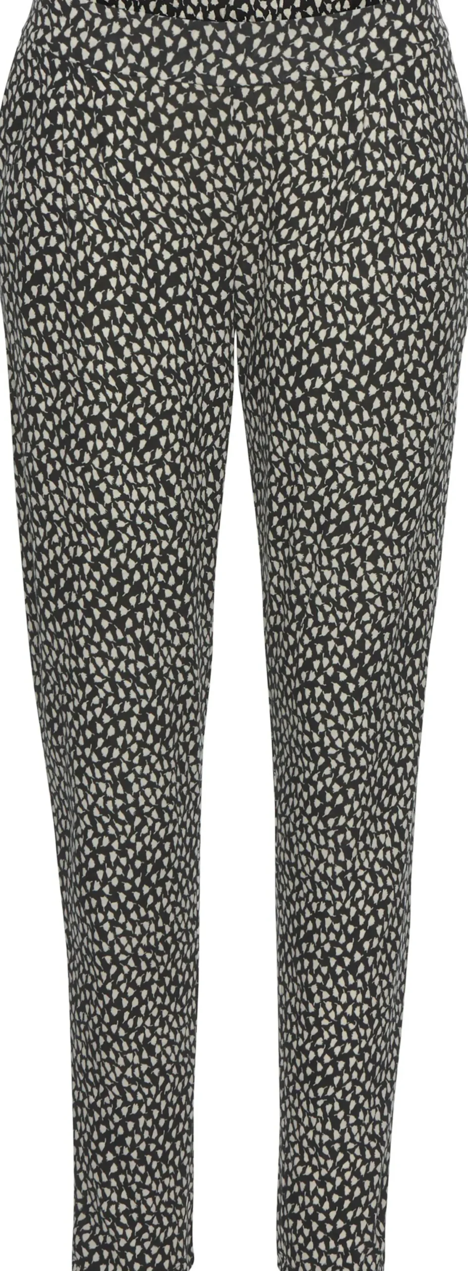 Hosen|s.Oliver Strandhose schwarz-creme-bedruckt