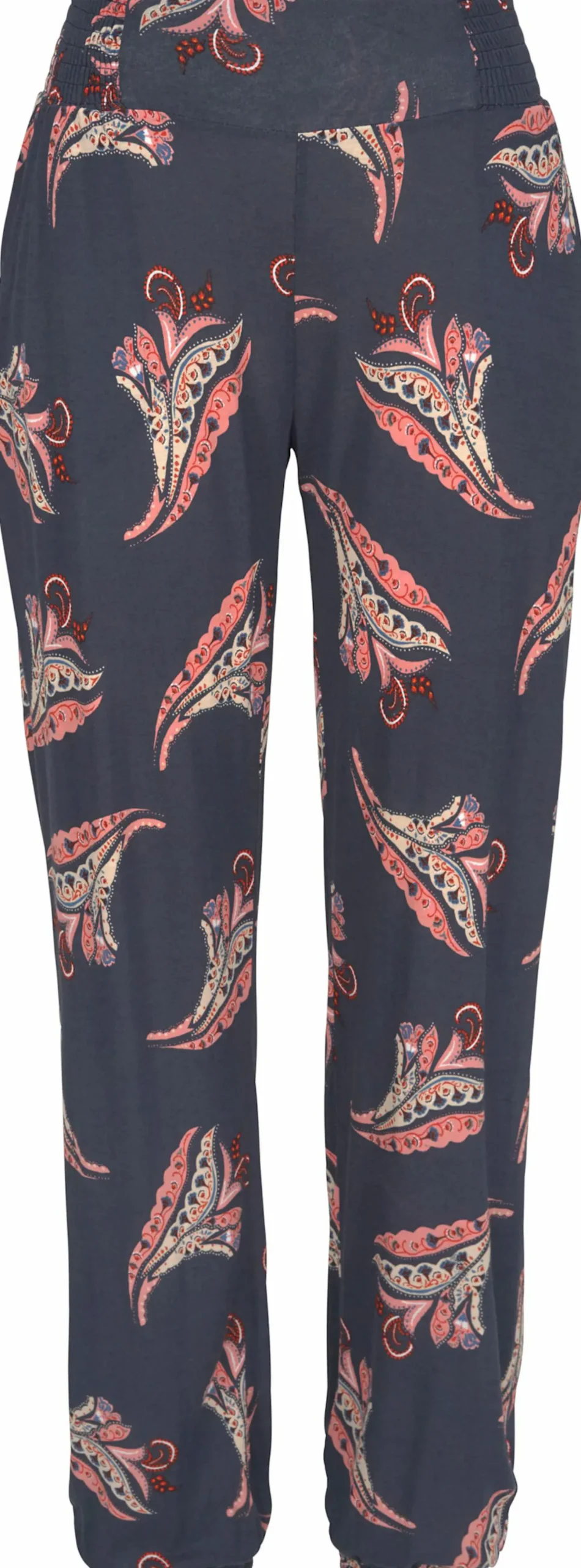 Strandmode|LASCANA Strandhose marine-rosé-bedruckt