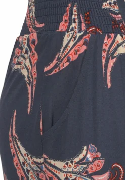 Strandmode|LASCANA Strandhose marine-rosé-bedruckt