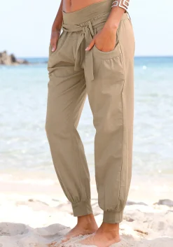 Strandmode|Buffalo Strandhose taupe