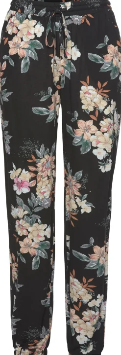 Hosen|LASCANA Strandhose schwarz-bedruckt
