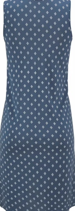 Strandkleider|Beachtime Strandkleid blau-bedruckt