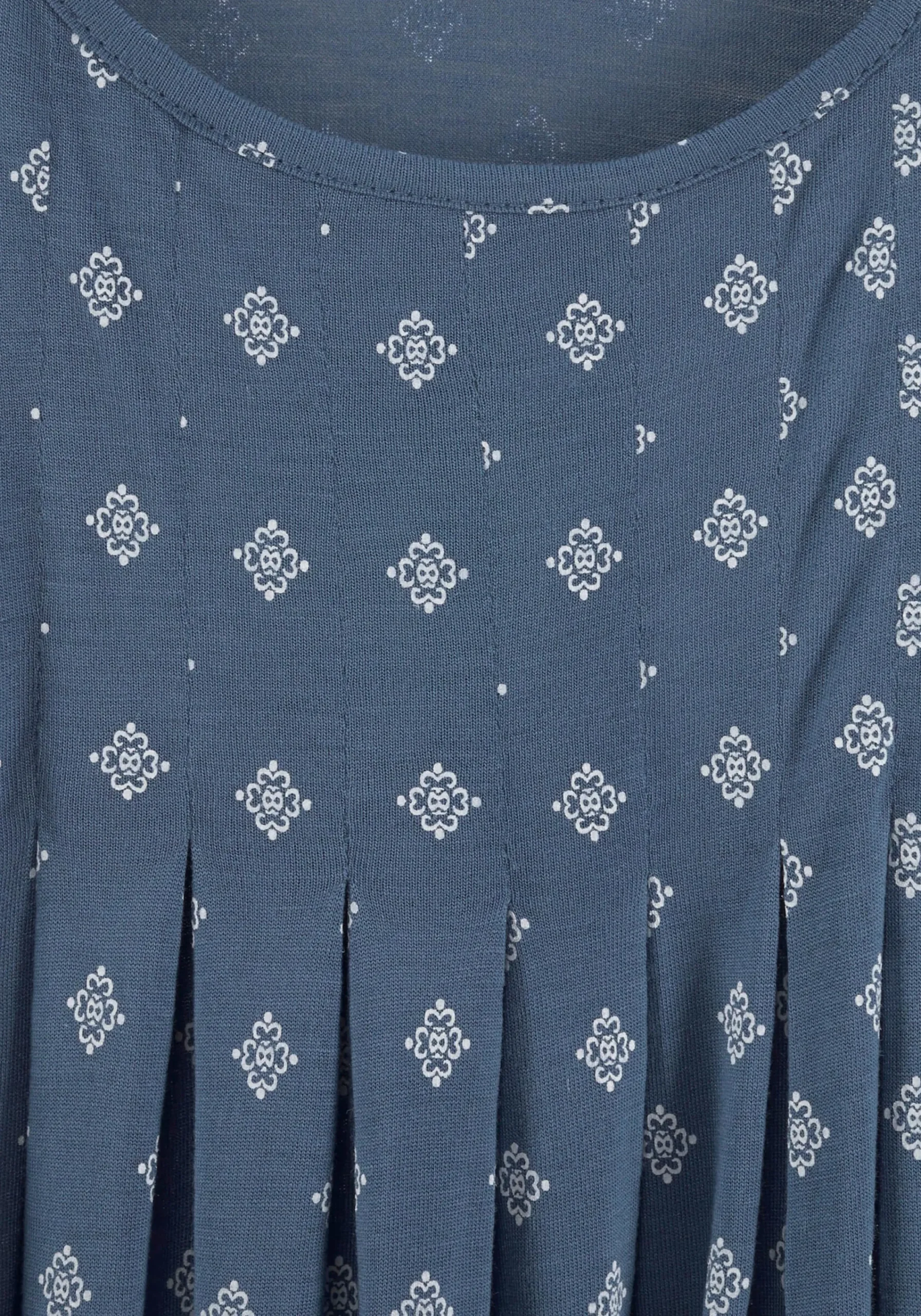 Strandkleider|Beachtime Strandkleid blau-bedruckt