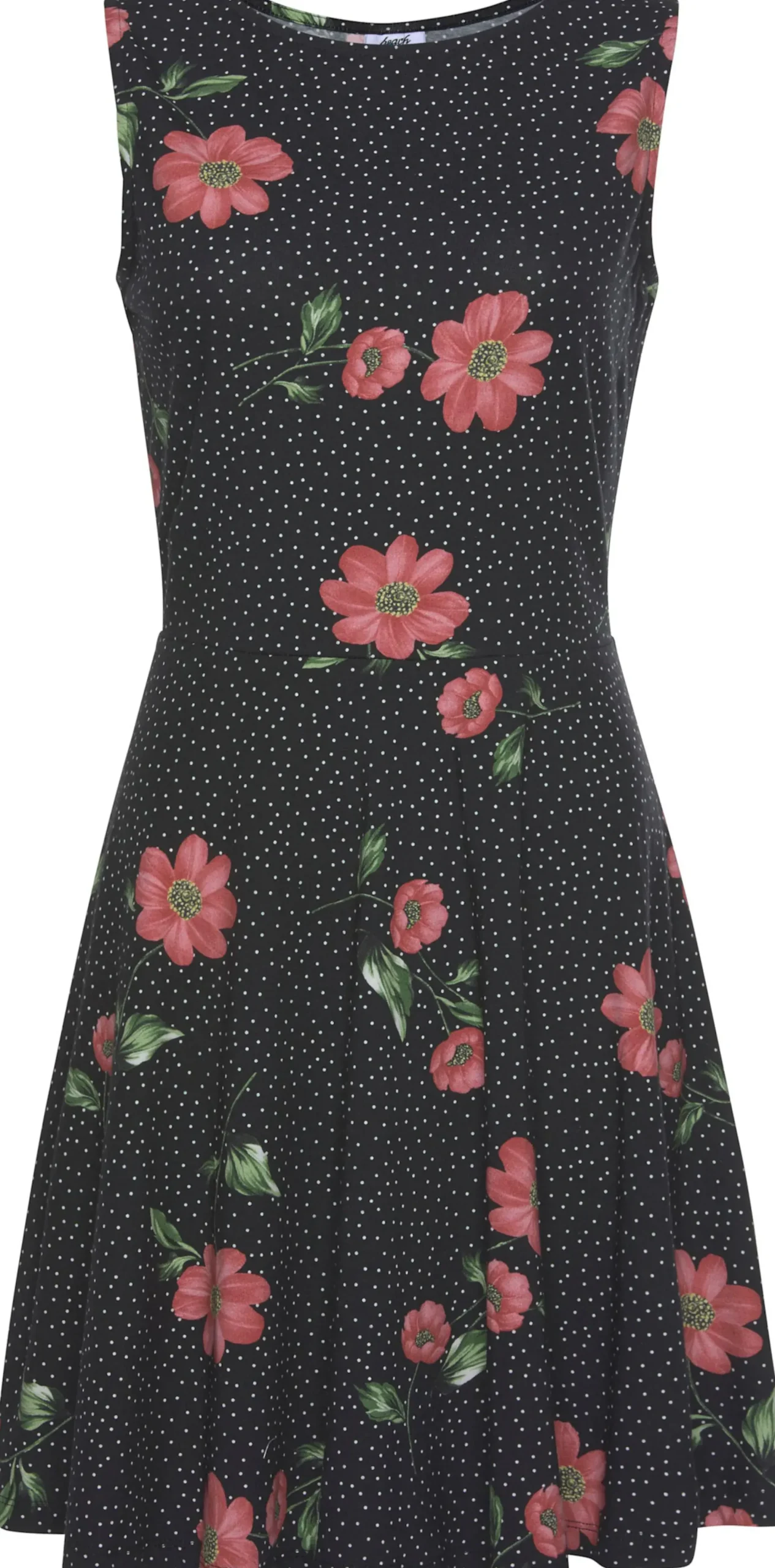 Strandkleider|Beachtime Strandkleid schwarz-rot