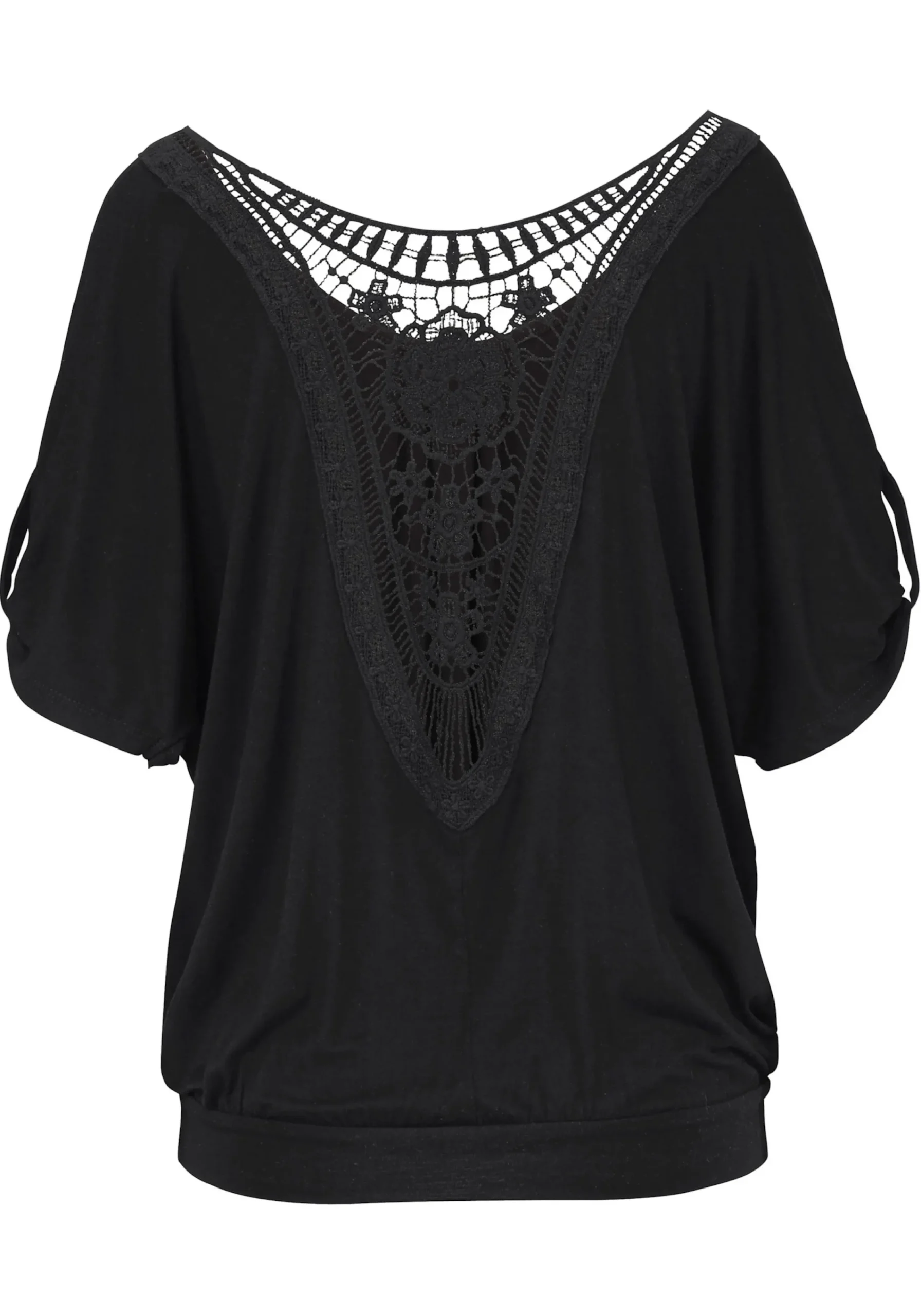 Strandmode|LASCANA Strandshirt schwarz