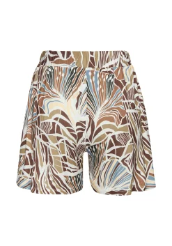 Strandmode|LASCANA Strandshorts creme-khaki-hellblau-braunbedruckt