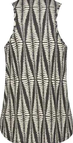 Strandmode|Shirts|LASCANA Strandtop schwarz-sand-bedruckt