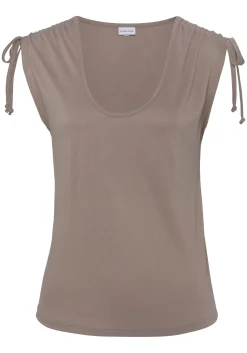 Strandmode|Shirts|LASCANA Strandtop taupe