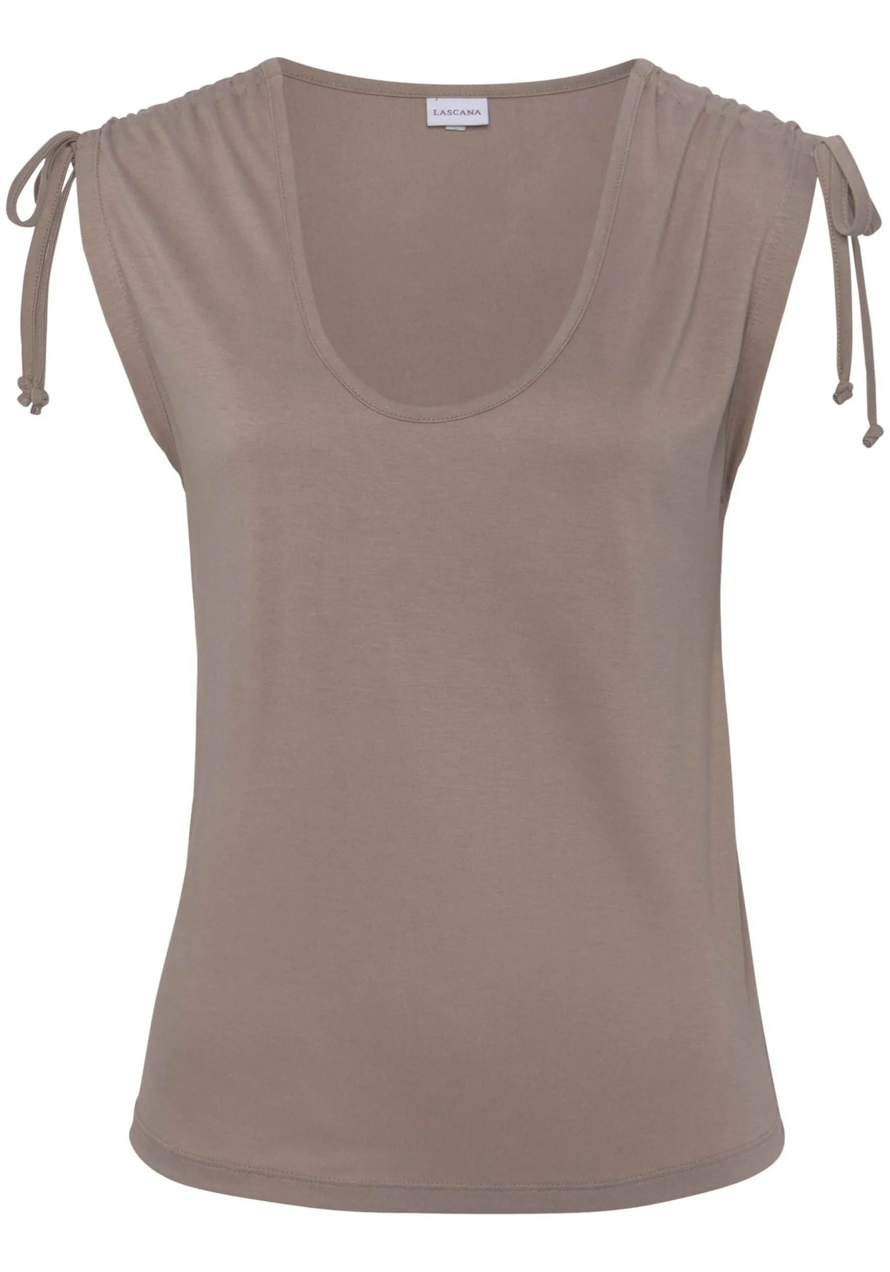 Strandmode|Shirts|LASCANA Strandtop taupe
