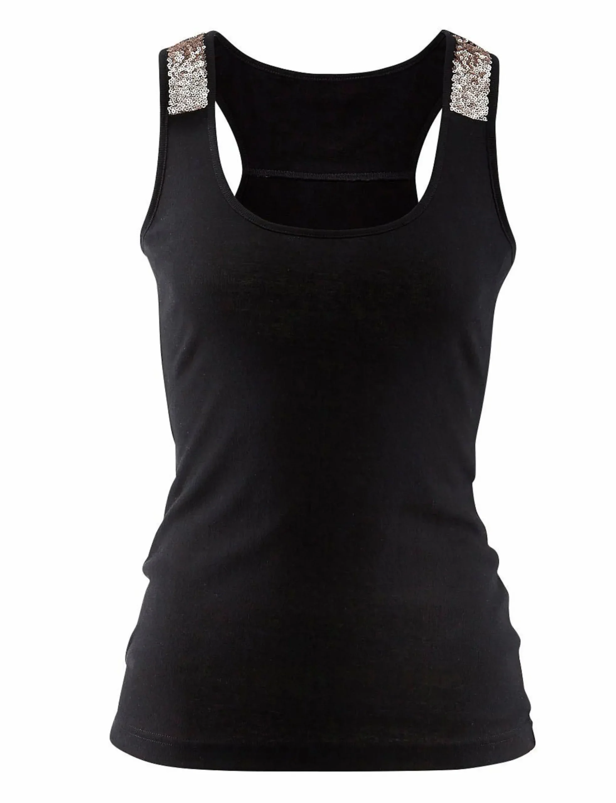 Shirts|LASCANA Strandtop schwarz