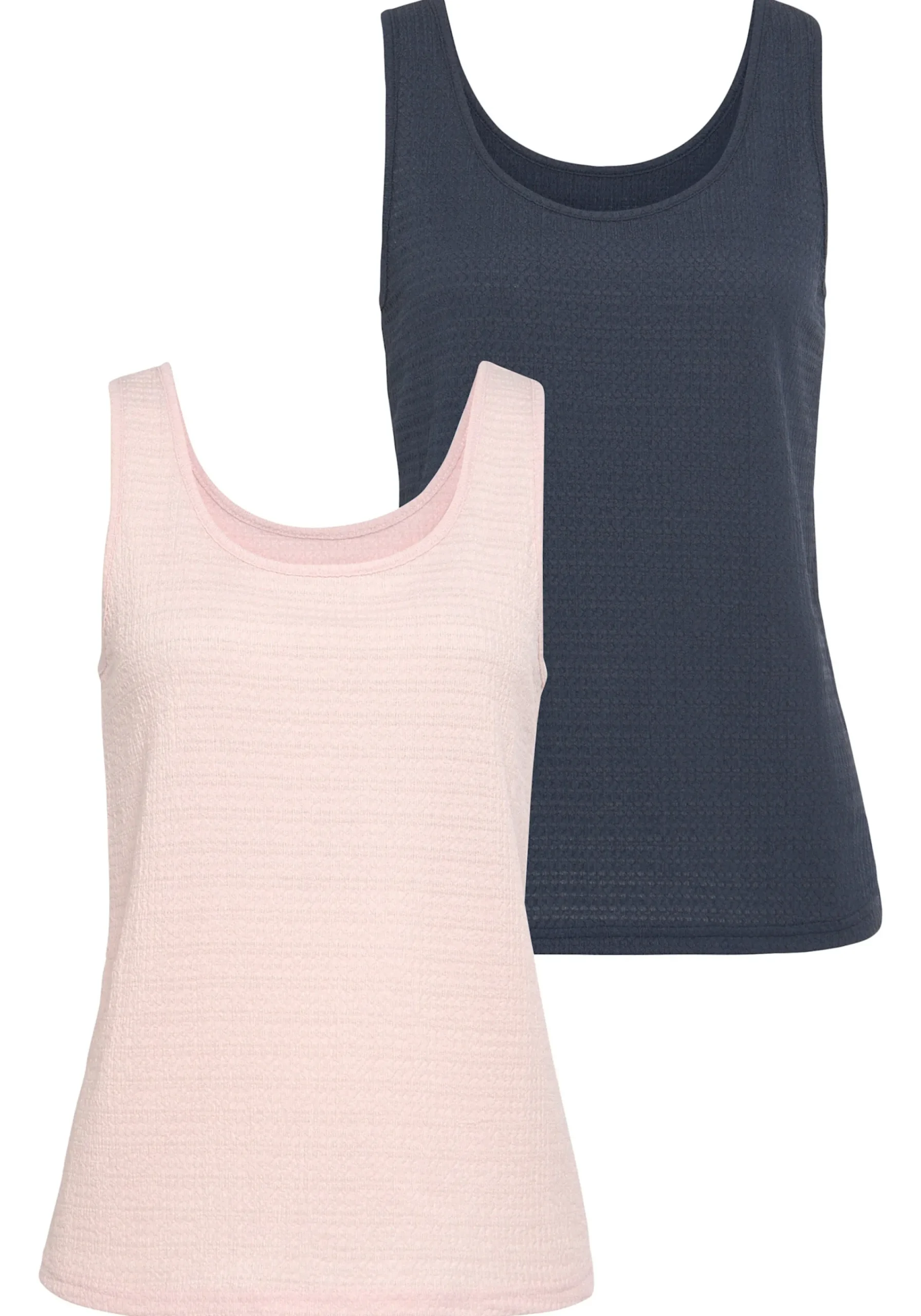Strandmode|Vivance Strandtop rose,navy