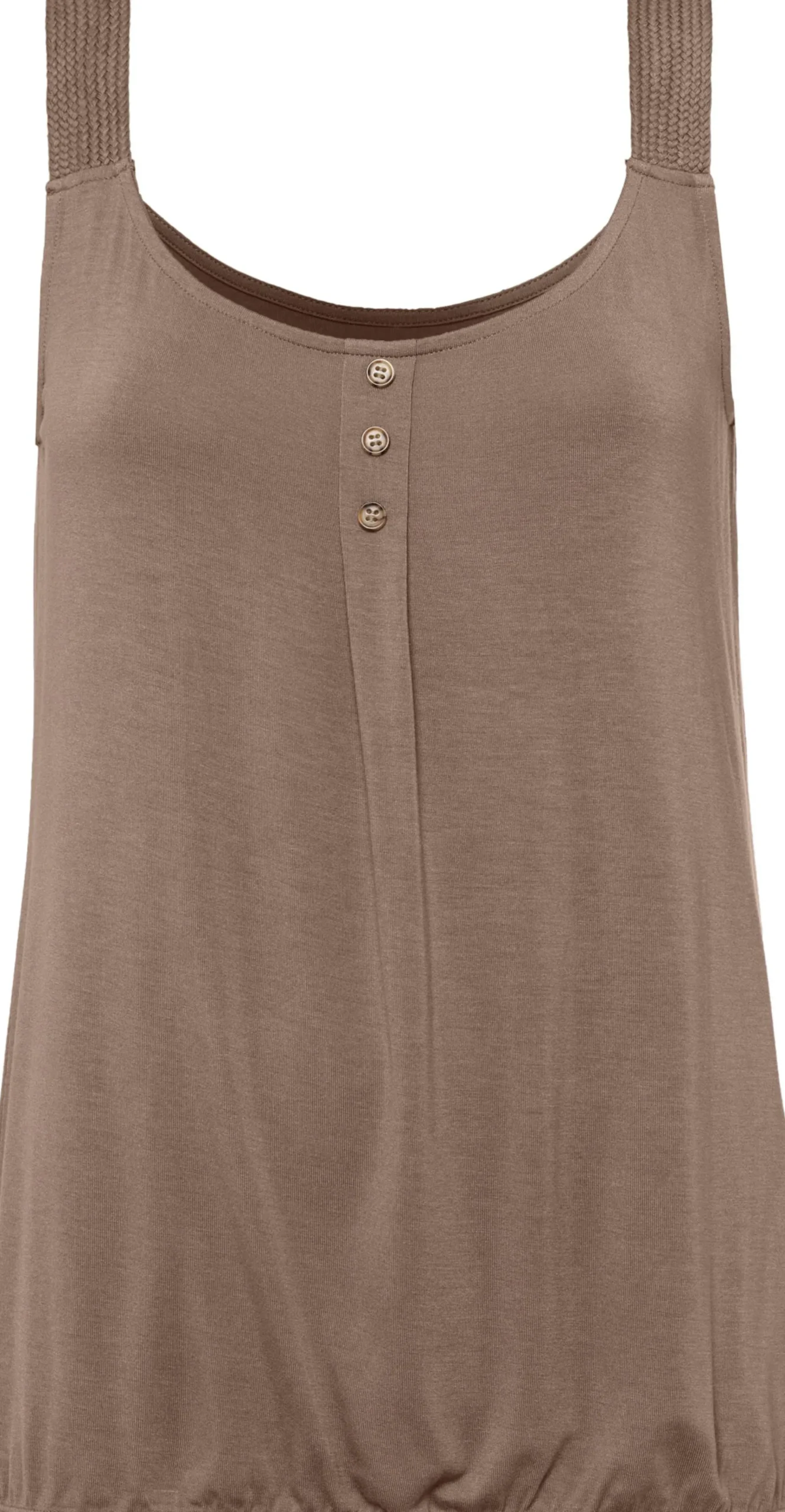 Strandmode|LASCANA Strandtop taupe,schwarz
