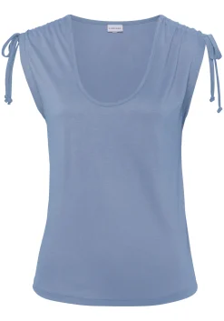 Strandmode|Shirts|LASCANA Strandtop hellblau
