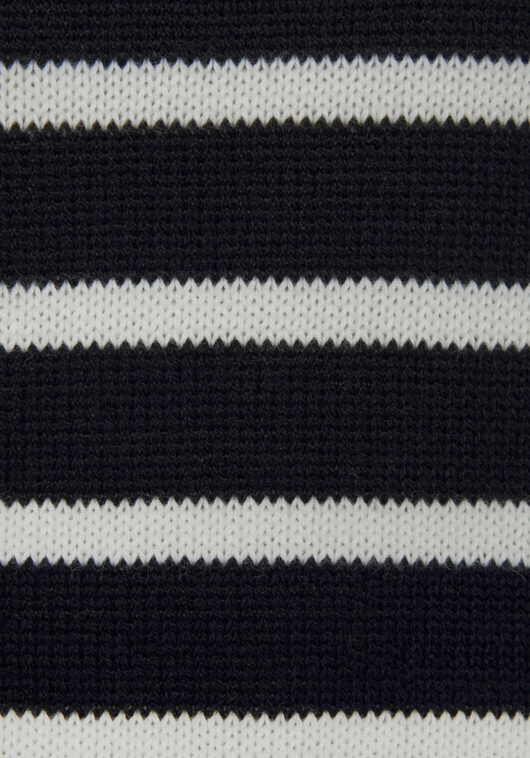 Strandmode|Vivance Streifenpullover schwarz-weiß