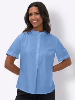 Blusen|heine Stretchbluse himmelblau