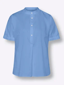 Blusen|heine Stretchbluse himmelblau