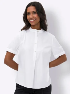 Blusen|heine Stretchbluse ecru