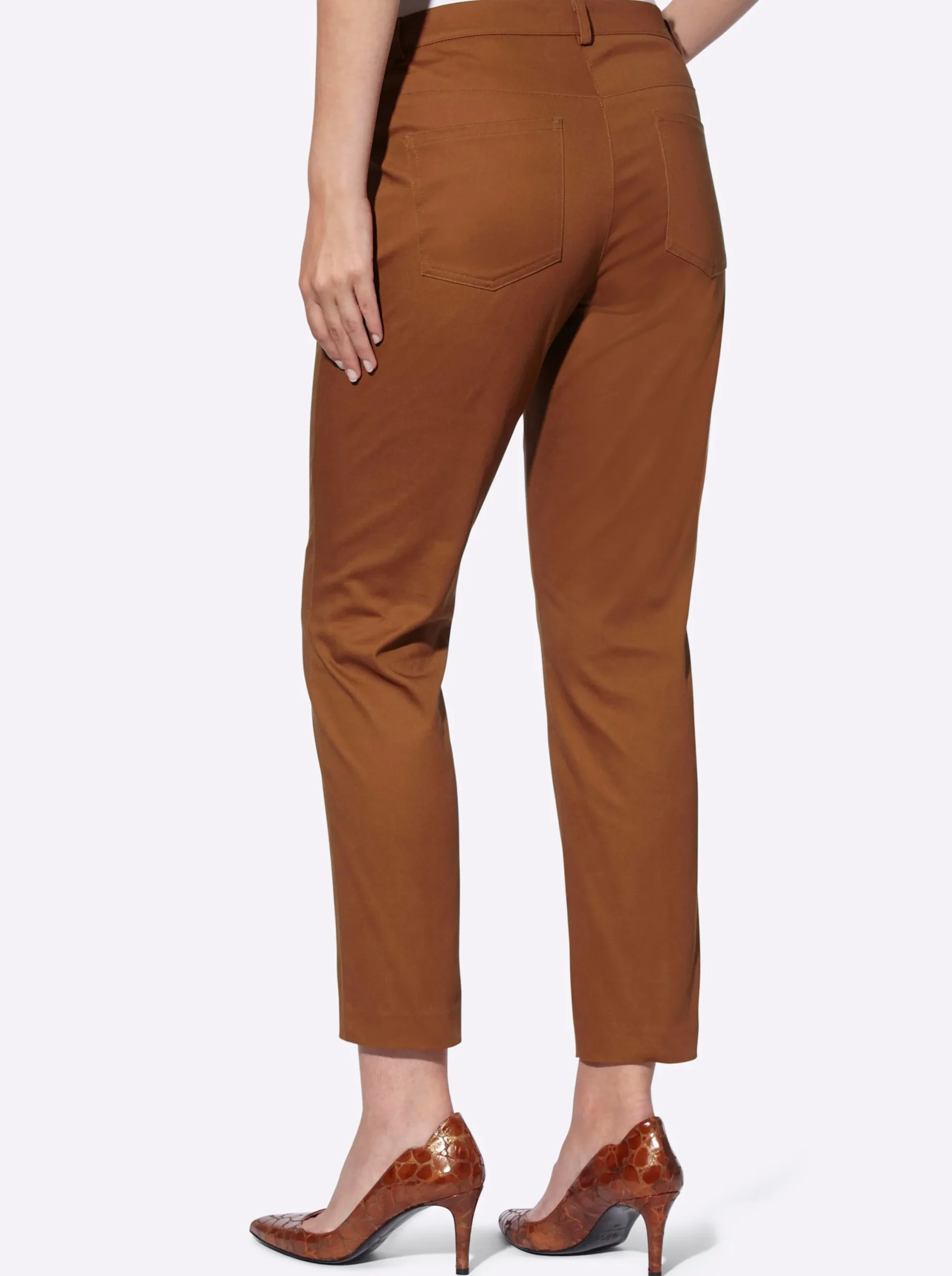 Hosen|heine Stretch-Hose cognac