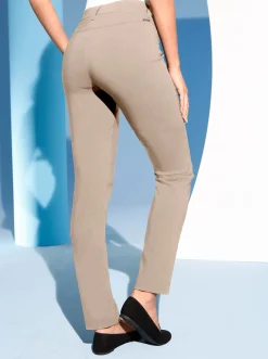 Hosen|Ascari Stretch-Hose in Schlupfform, Bengalin beige