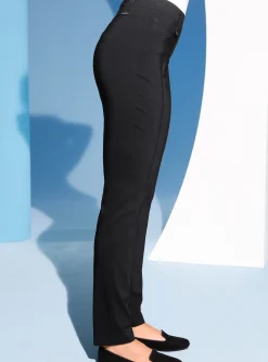 Hosen|Ascari Stretch-Hose in Schlupfform, Bengalin schwarz