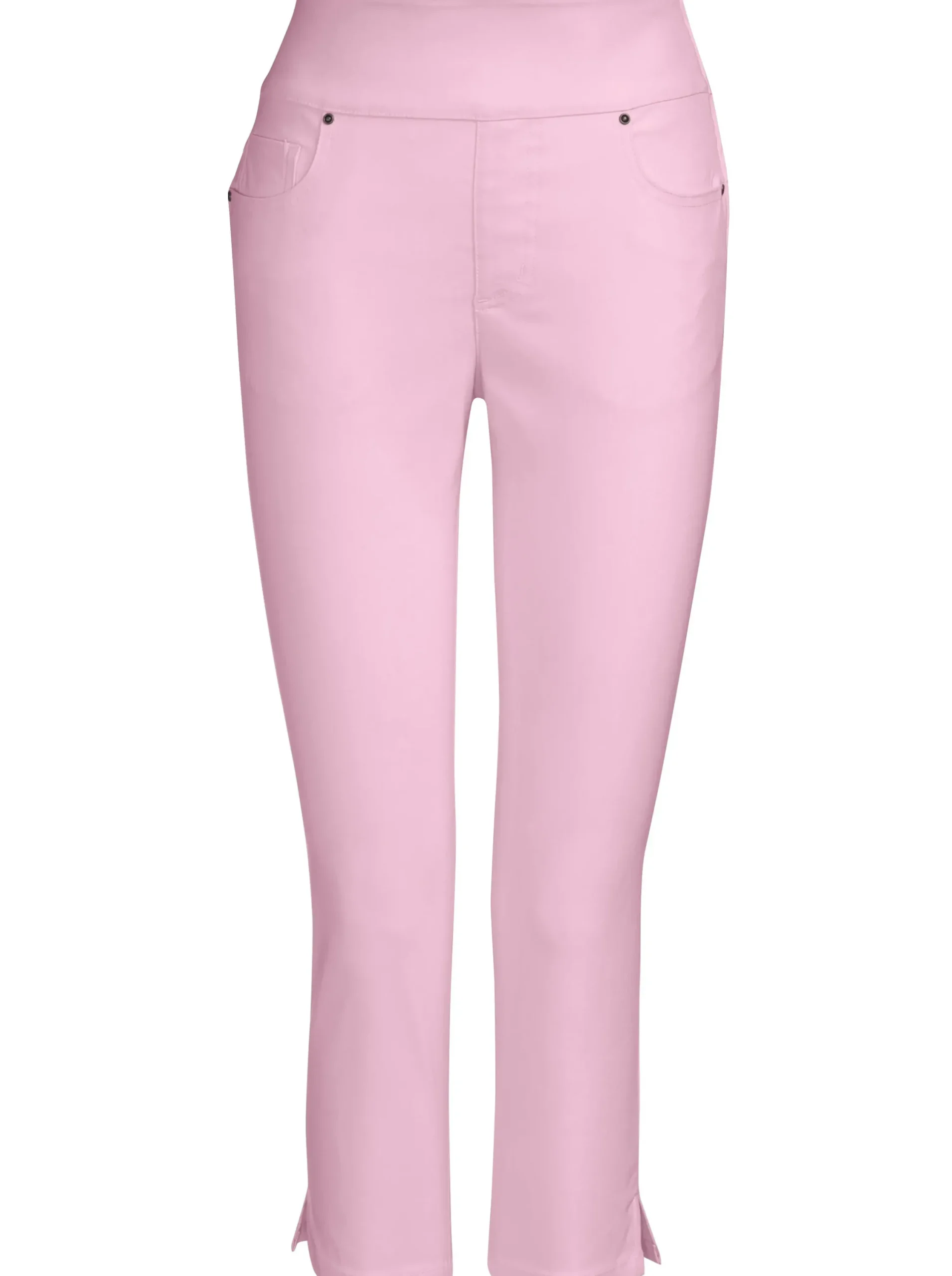 Strandmode| Stretch-Hose in Wadenlänge rosé