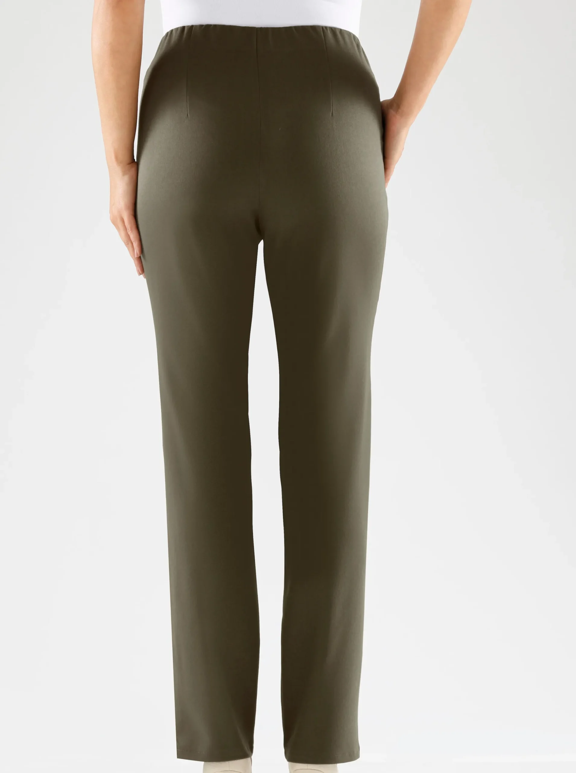 Hosen| Stretch-Hose mit innenliegendem Dehnbund khaki