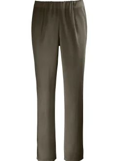 Hosen| Stretch-Hose mit innenliegendem Dehnbund khaki
