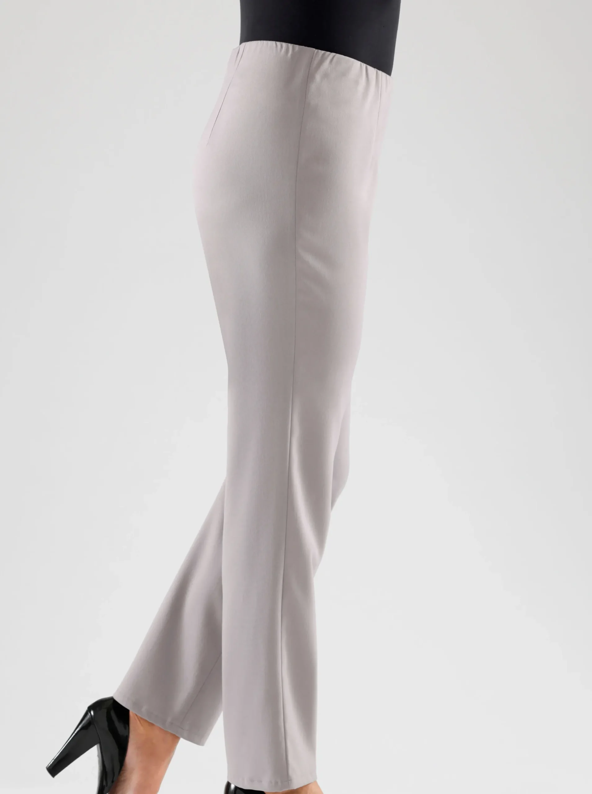 Hosen| Stretch-Hose mit innenliegendem Dehnbund grau