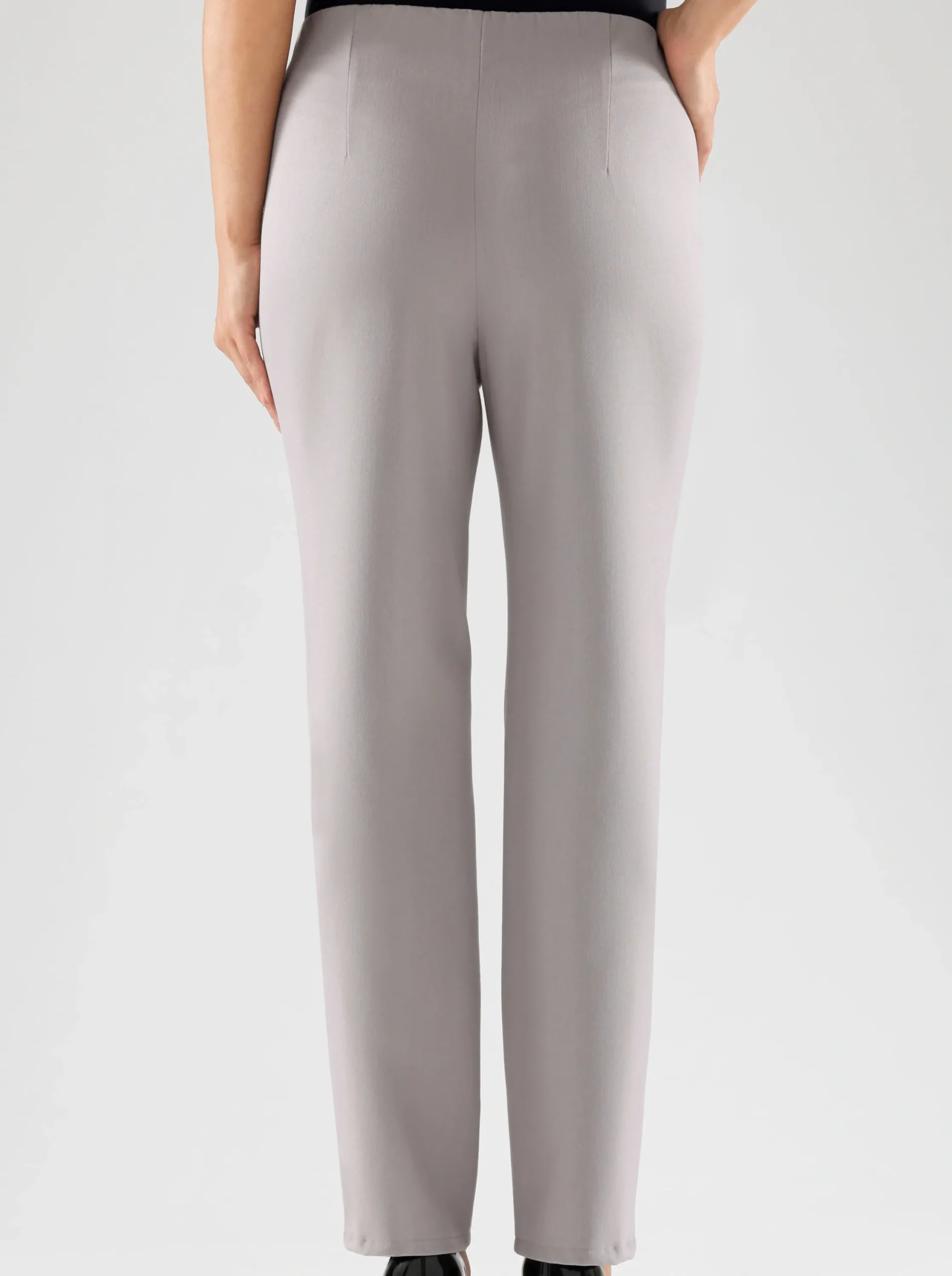 Hosen| Stretch-Hose mit innenliegendem Dehnbund grau