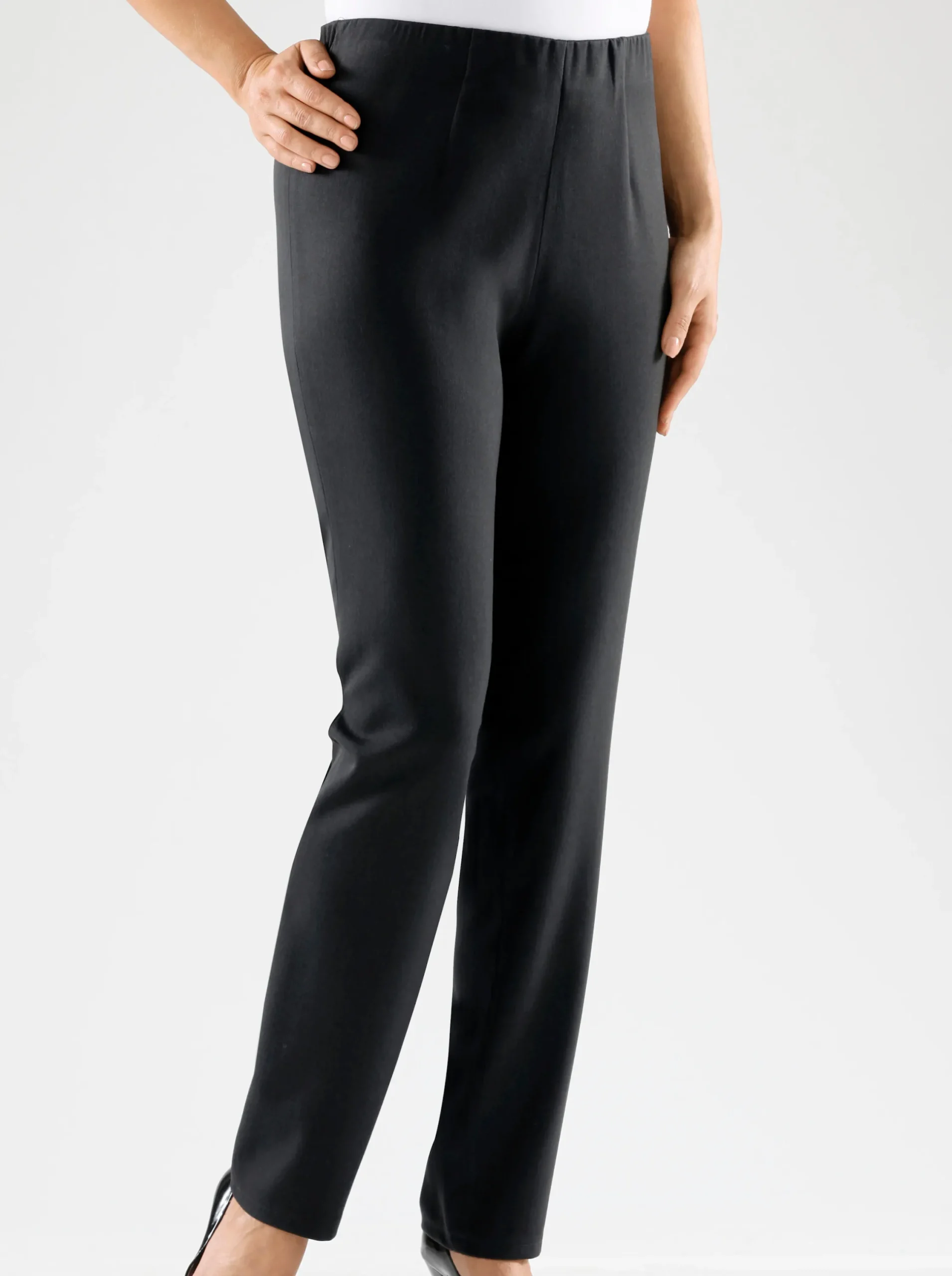 Hosen| Stretch-Hose mit innenliegendem Dehnbund anthrazit